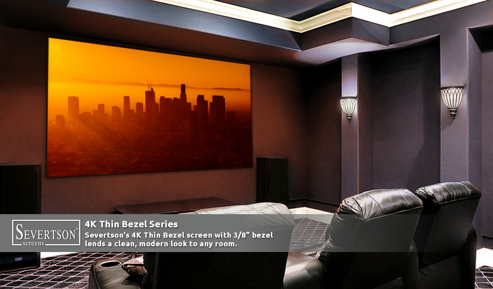 Severtson Showcases New 4K Thin/Zero Bezel Fixed Frame Projection