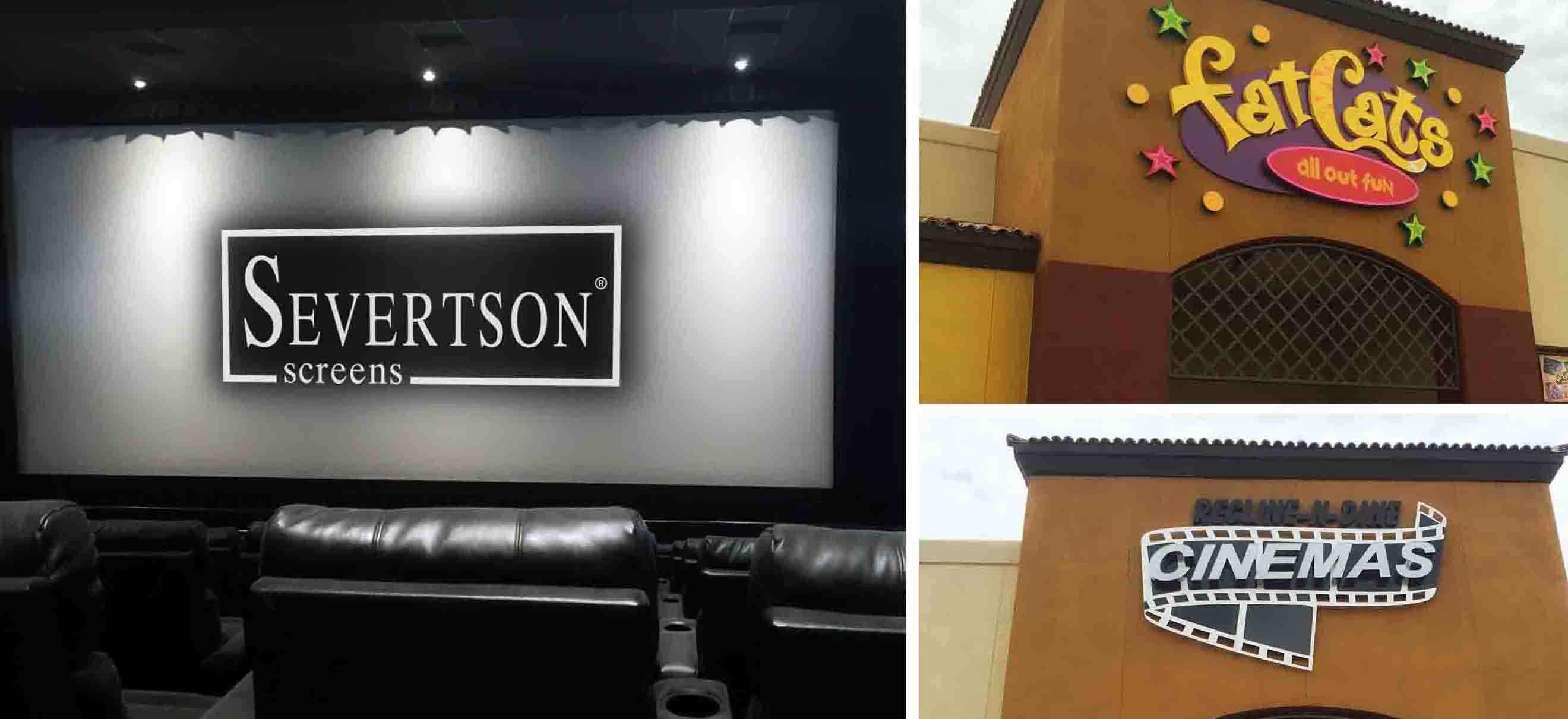 Severtson Screens Supplies Fatcats With Multiple Custom Cinema Projection Screens In New Arizona Location