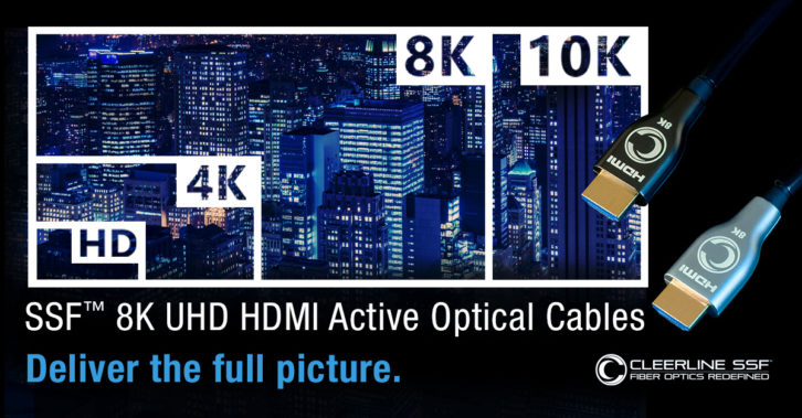 Cleerline SSF 8K UHD HDMI AOC