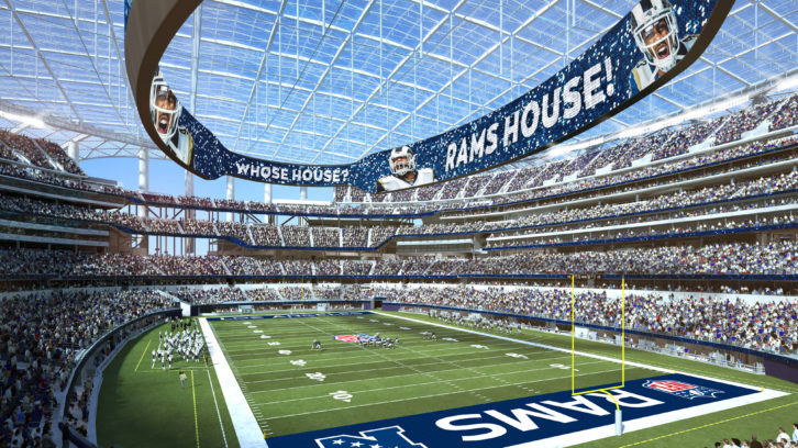 SoFi Stadium Oculus scoreboard in process  SVC Online
