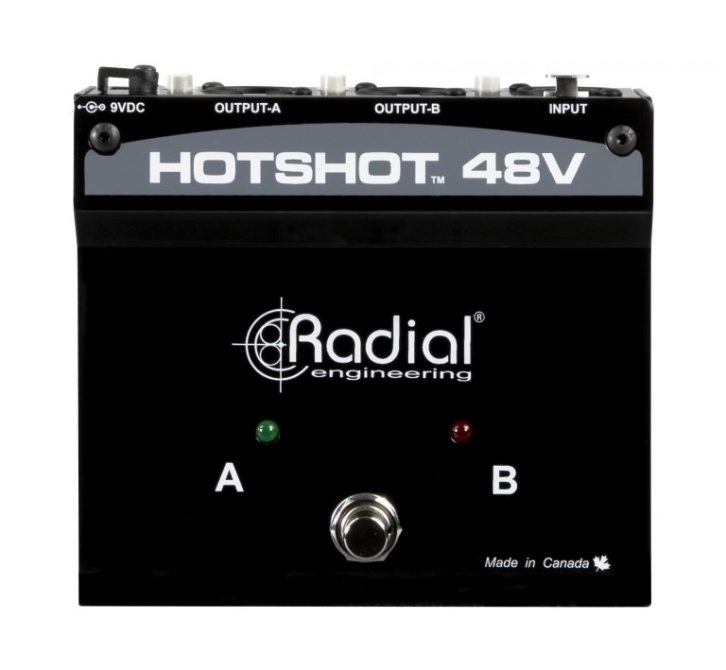 Image of Radial Engineering Hotshot 48V Condenser Microphone Switcher