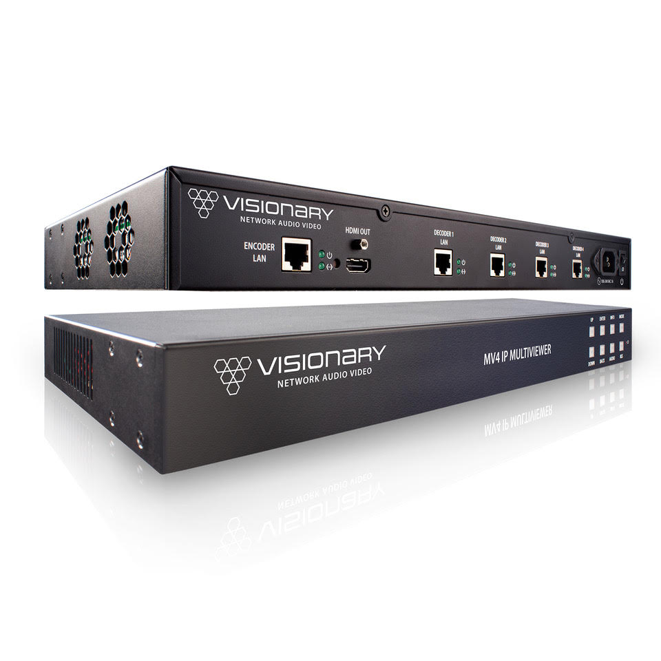 Visionary redefines Multiview technology with MV4 IP Multiviewer