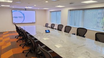 FAGE conference room with Biamp solution