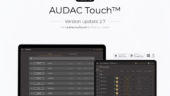 AUDAC Touch 2, Version 2.7 Now Available