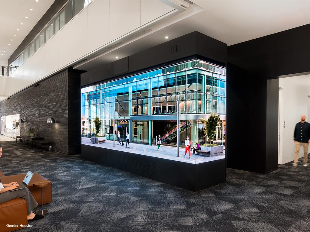Gensler Houston's Digital Art LED Centerpiece from SNA Displays