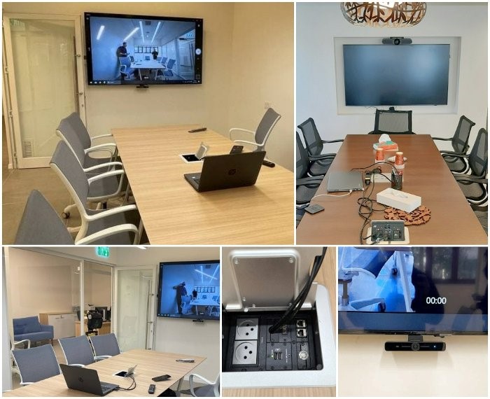 Hybrid boardrooms at the university by Tecom Electronics solutions