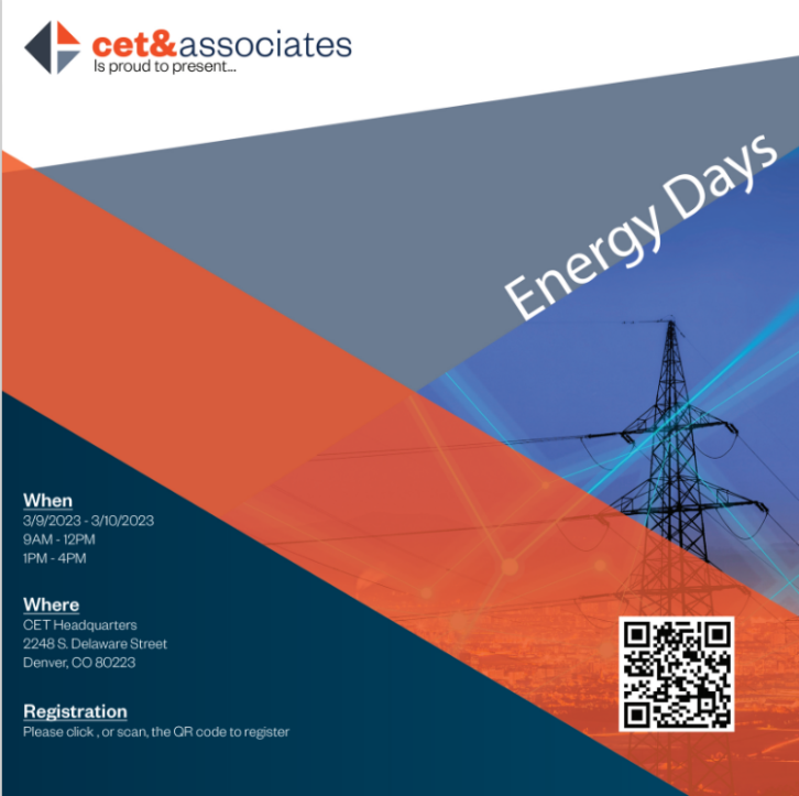 cet and assoc energy days March 2023