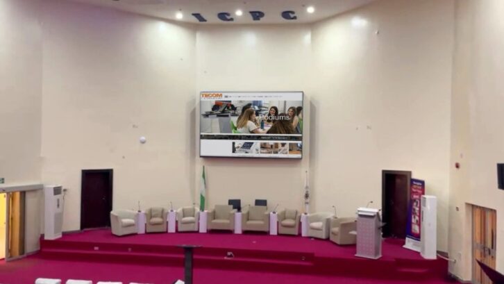 TecPodium AV lecterns installed in the new auditorium in Nigeria