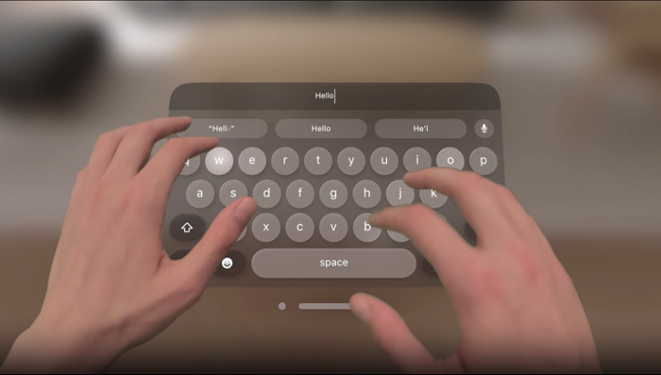 Apple demos how Vision Pro virtual keyboard and controls work - Sound ...
