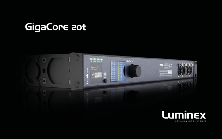 Luminex introduces five new versions to the GigaCore pro AV range of switches