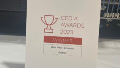 CEDIA Best New Hardware Global Winner award