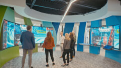 Visitors experience Johnson Controls' new OpenBlue Innovation Center.