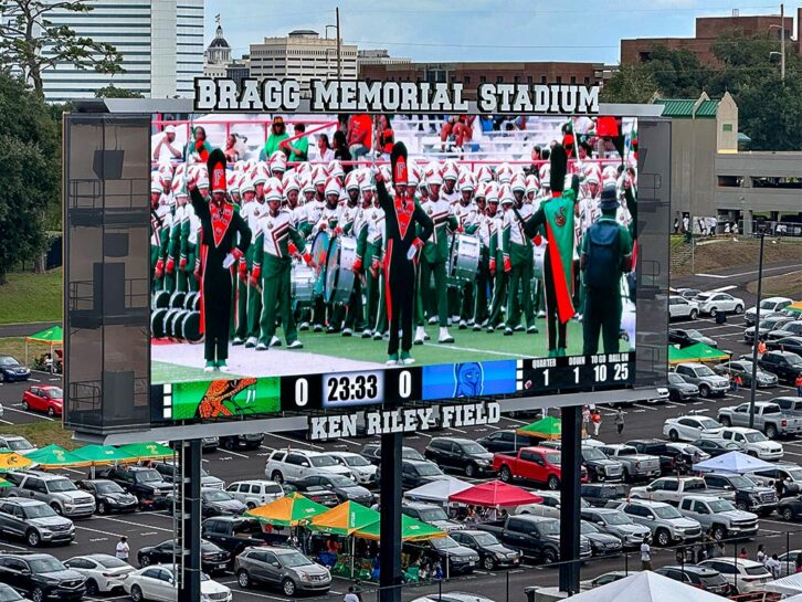 LED Video scoreboard from SNA Displays
