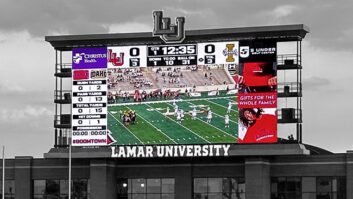 Lamar Football LED scoreboard