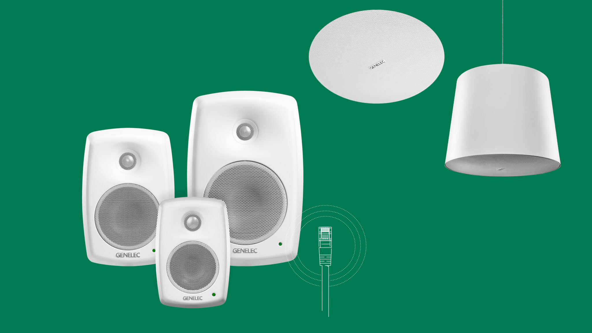 Genelec to exhibit its range of Smart IP installation loudspeaker