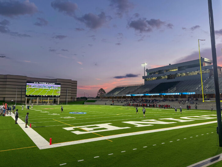 Thorne Stadium LED scoreboard