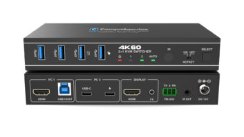 Pro AV/IT Integrator Series™ 4K 2x1 HDMI/USB-C KVM Switcher