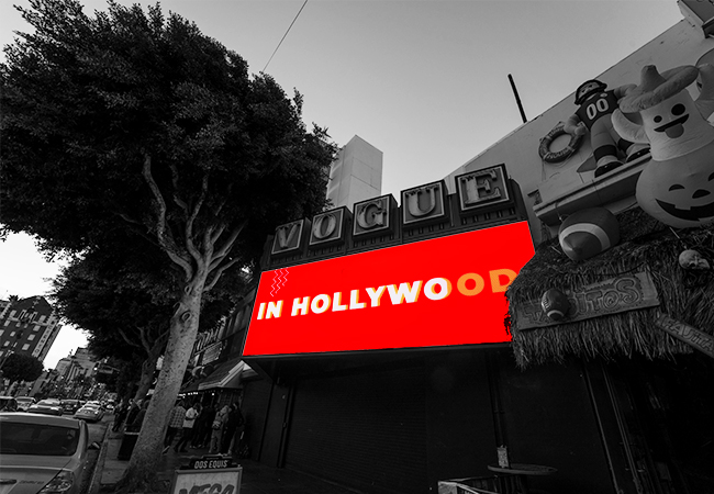 Vogue theater LED marquee