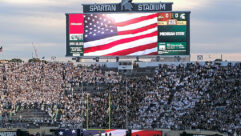 Spartan Stadium video scoreboard