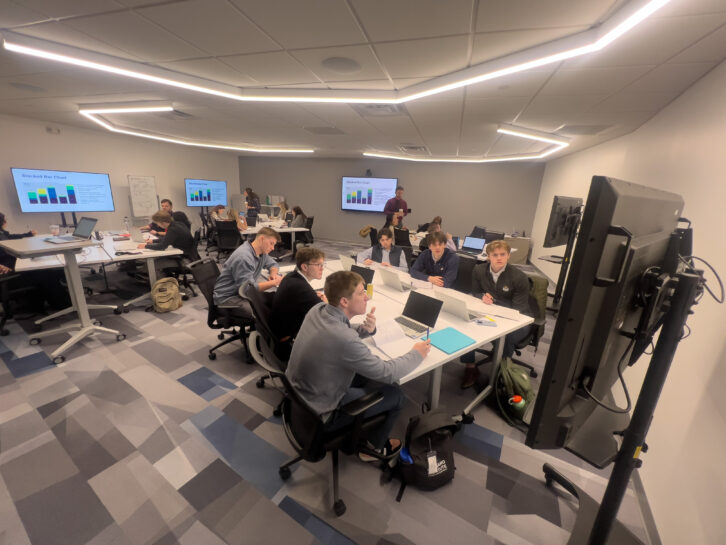 Golisano Institute Classroom with SoundTube IPD-4 Dante-enabled speakers