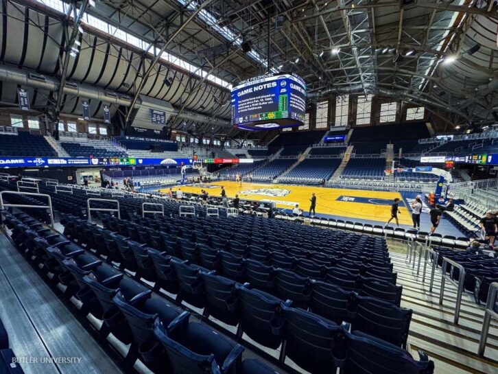 Hinkle Fieldhouse video displays