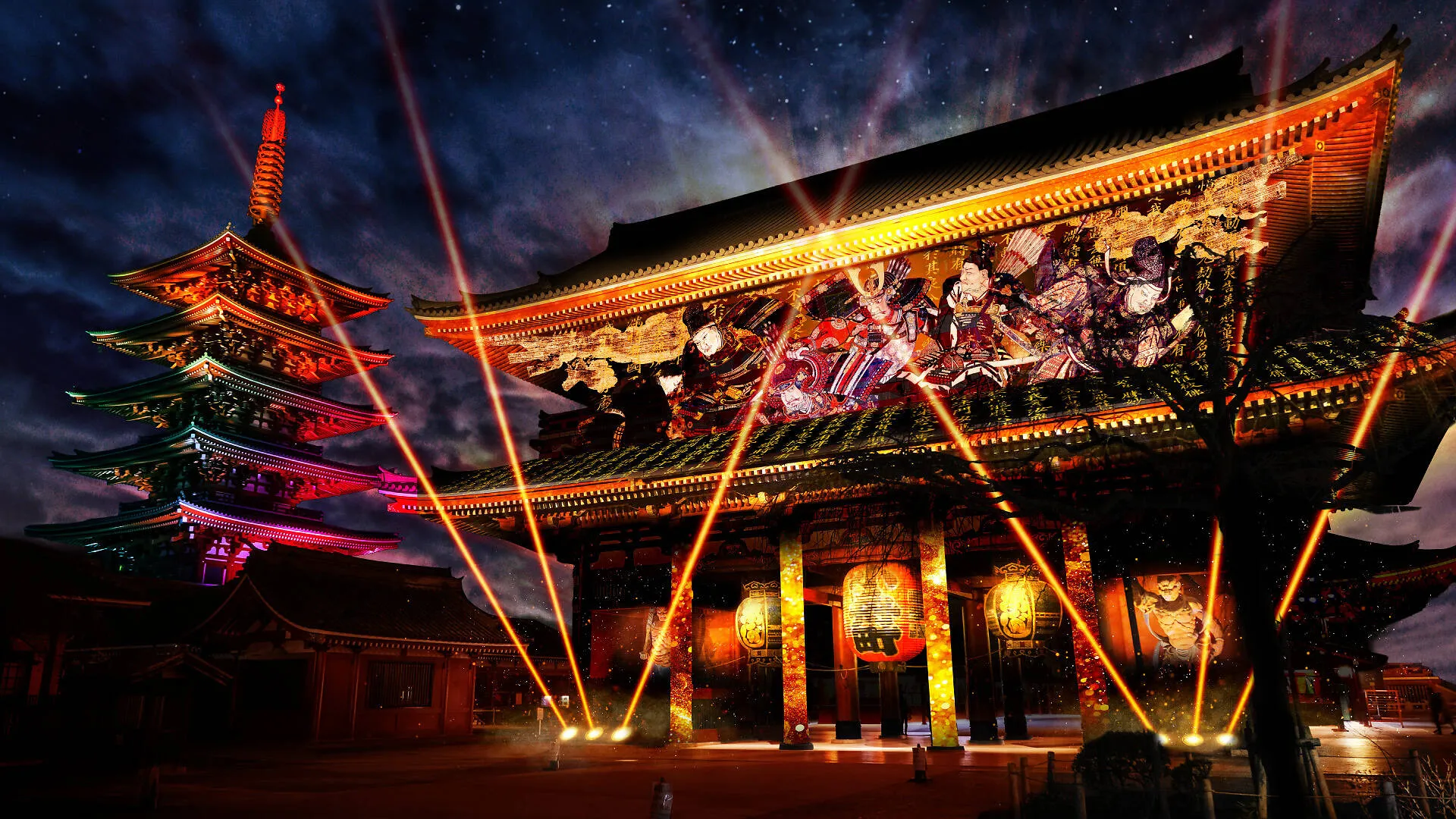 WATCH: Projection mapping show at 1,400-year-old Buddhist temple