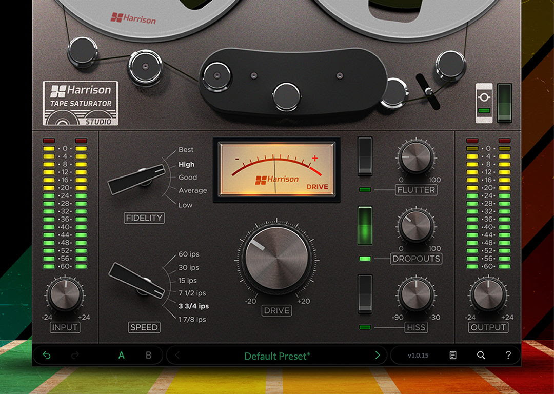 Introducing the Harrison Tape Saturator Plug-In: Classic tape sound from the Golden Era of Recording