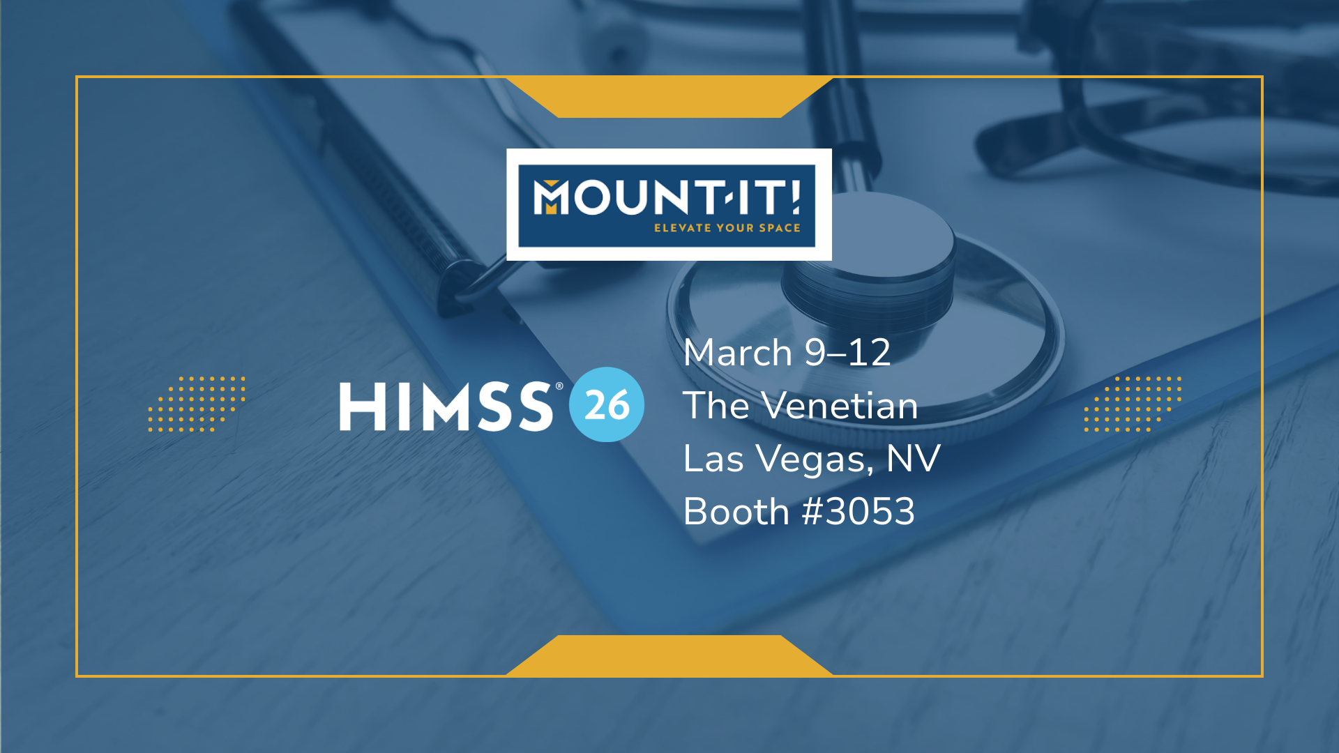 Mount-It! Showcases Healthcare Technology Solutions and a New Battery-Powered Medical Cart