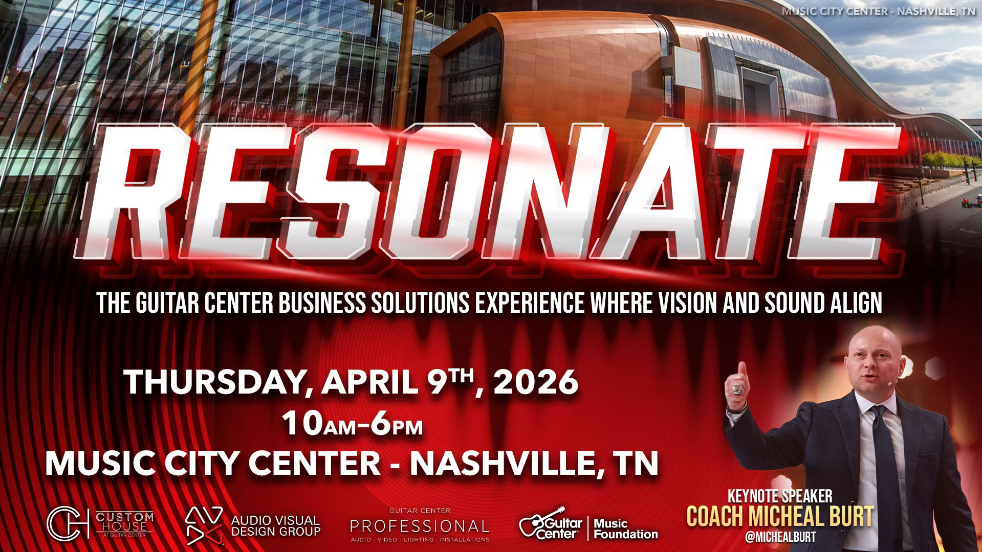 Guitar Center Business Solutions Expands Resonate Expo with New Pro Audio Programming