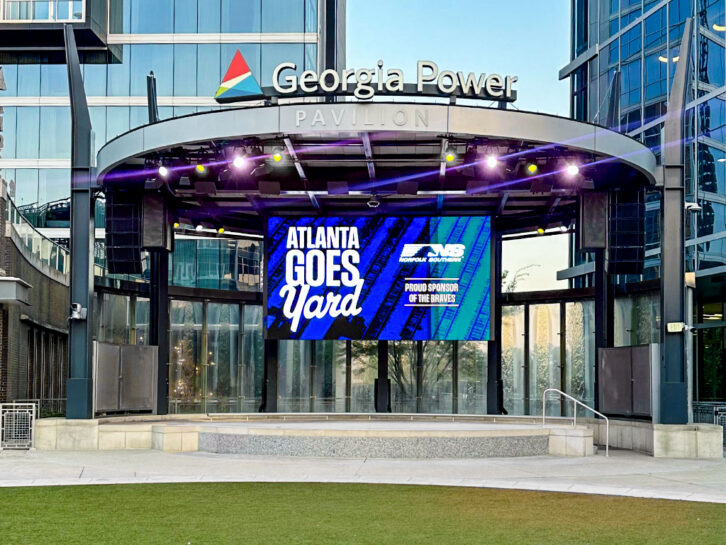 Georgia Power Pavilion LED screen
