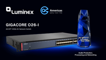 Luminex Introduces GigaCore O26-I 20S10 4S25 2S40: High-Bandwidth Switch for Next-Generation Pro AV Networks