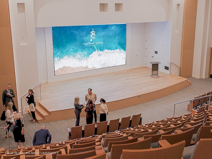 PBA auditorium video wall