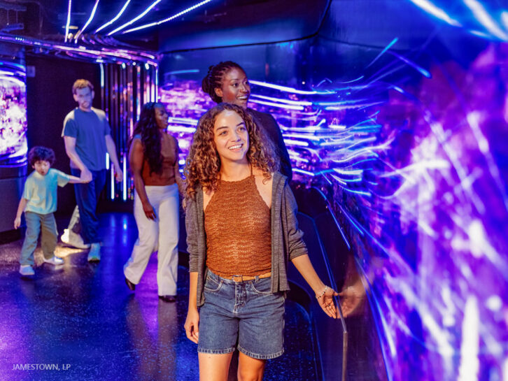 Times Travel LED pathway