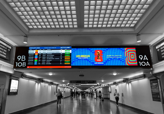 Union Station Los Angeles Digital Signage