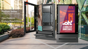 Praevar Podium Series outdoor digital signage